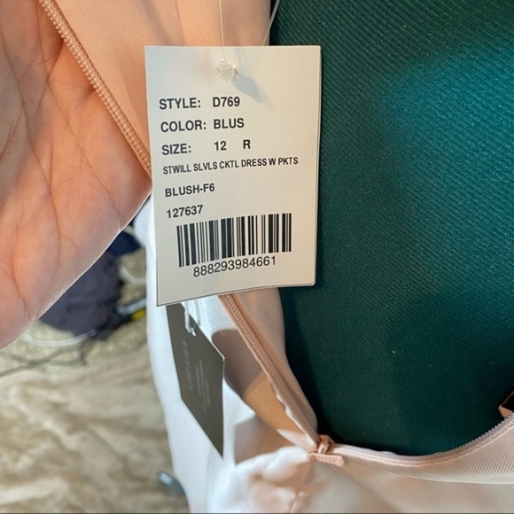 ALFRED SUNG Pink A-Line Halter Midi Dress - Picture 5 of 8